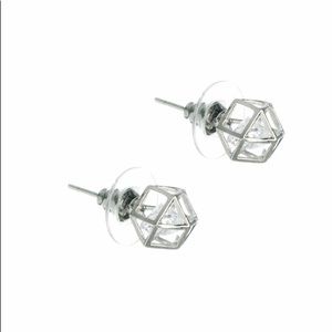 Geometric Earrings, SILVER